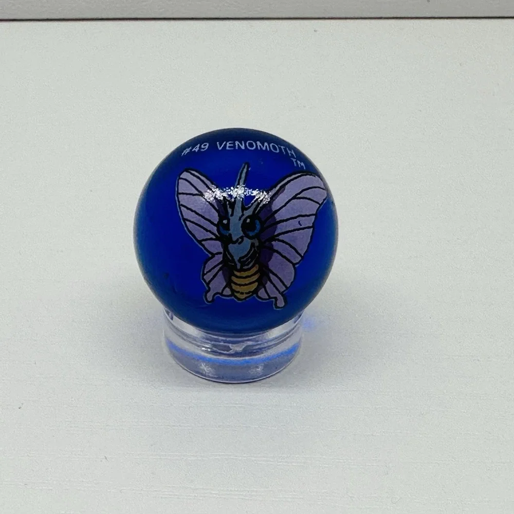 Vintage ToyBiz Pokemon Marble #49 Venomoth‎ Blue